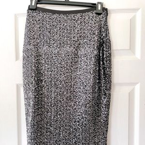 Express Sequin Pencil Skirt. Never Worn. Size 0.